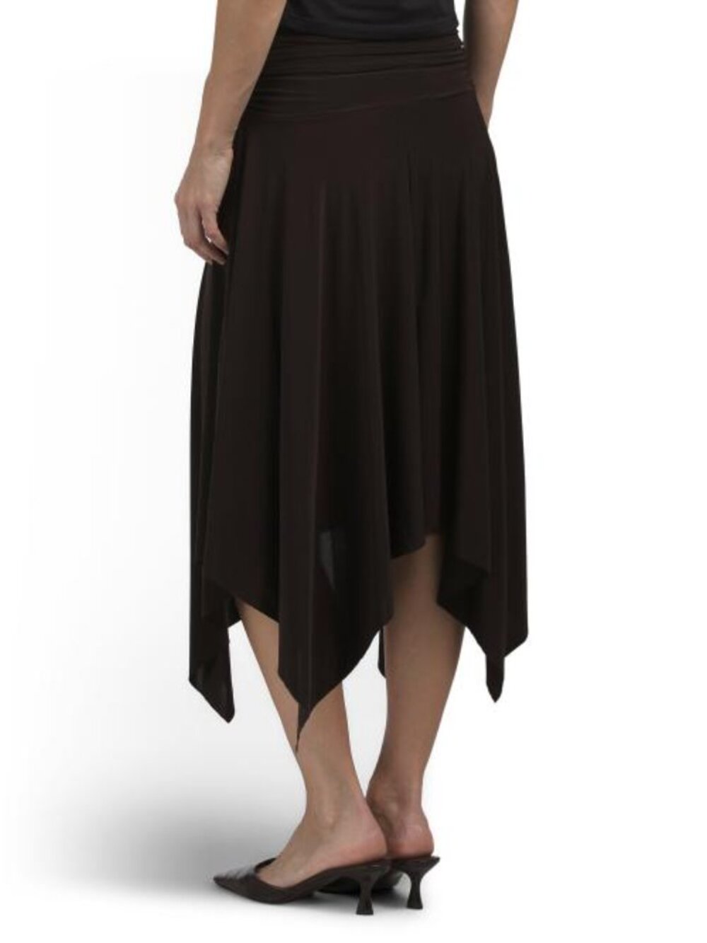 21 SAINTS Hanky Hem Slinky Maxi Skirt - Picture 2 of 3